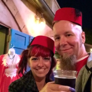 Gettin' our Fez on at the Morocco pavilion