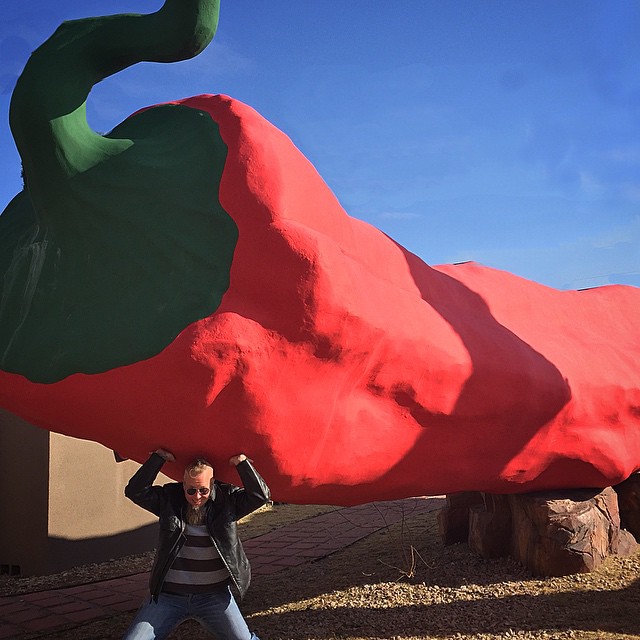 Worlds largest chili pepper.